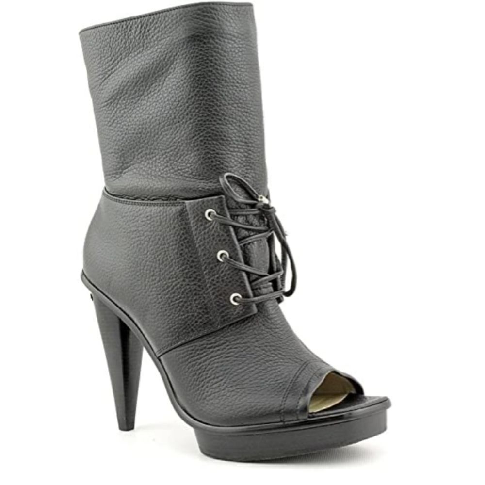 Michael Kors leather St. Marks peep toe booties